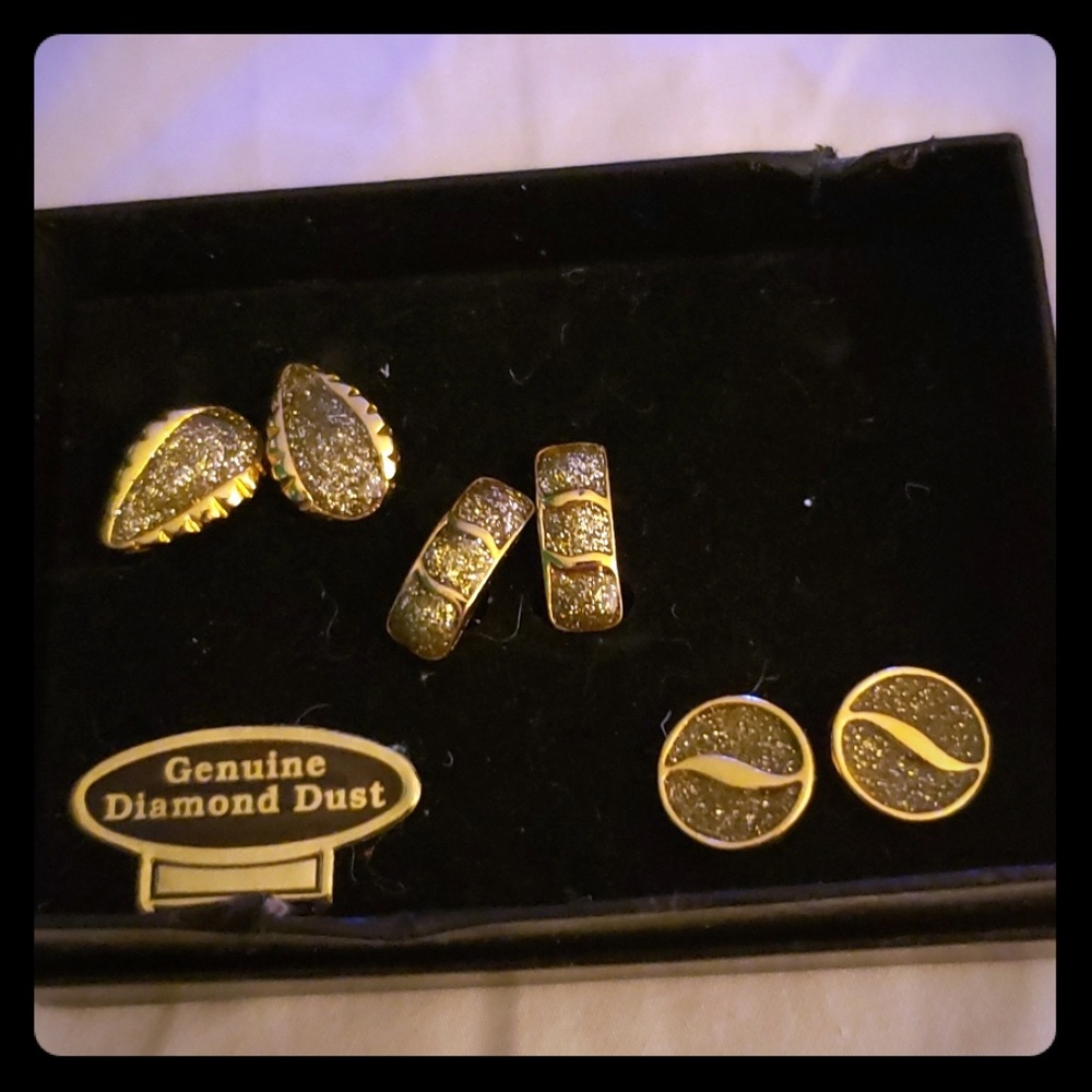 Evan St. Clair Diamond Dust Earring Trio